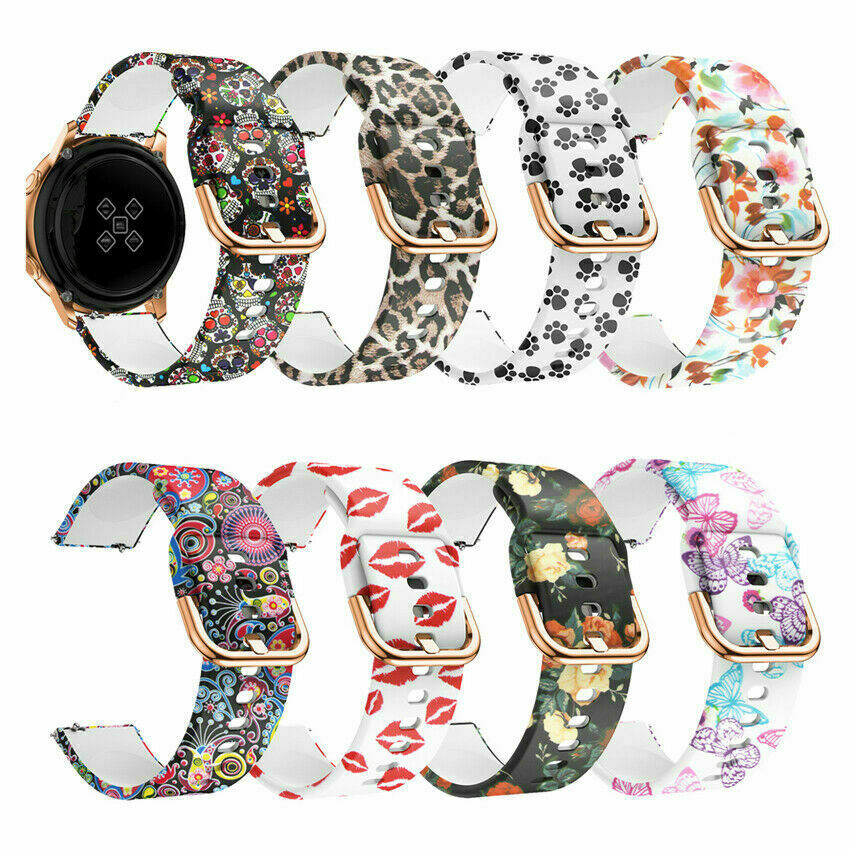 For Samsung Galaxy Watch Active 2 44 40mm 42 Silicone Bracelet Sports Band Strap