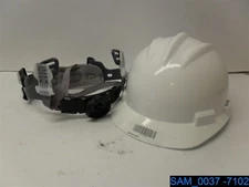 White Bullard Hard hat Front Brim