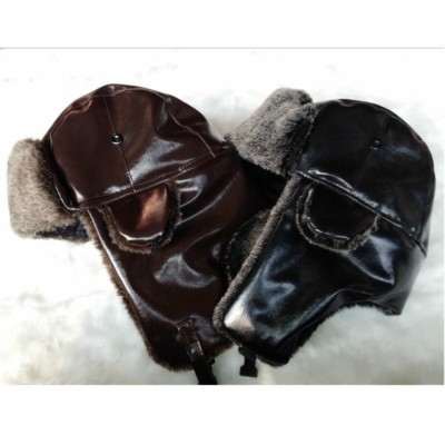 Chapeau Trappeur Russe Ushanka - Simili Cuir Avec Fourrure - Taille Unique - Neuf Avec étiquette