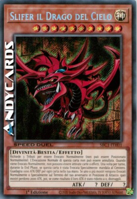 SLIFER THE SKY DRACHE (SPEED DUEL) (The Sky Dragon) Secret SBC1 ITH01   1Ed