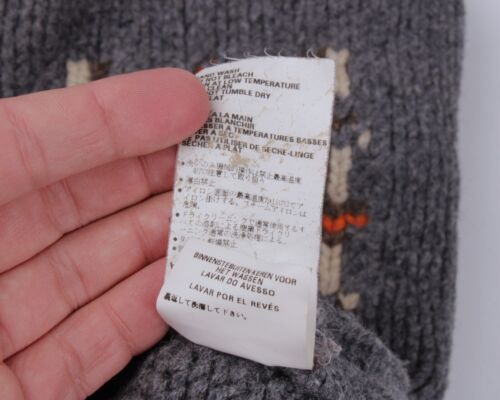 NAPAPIJRI Alaska Ski Patches Strick Wolle 1/4 Half Zip Sweater Pullover Gr. S - Bild 14 von 15