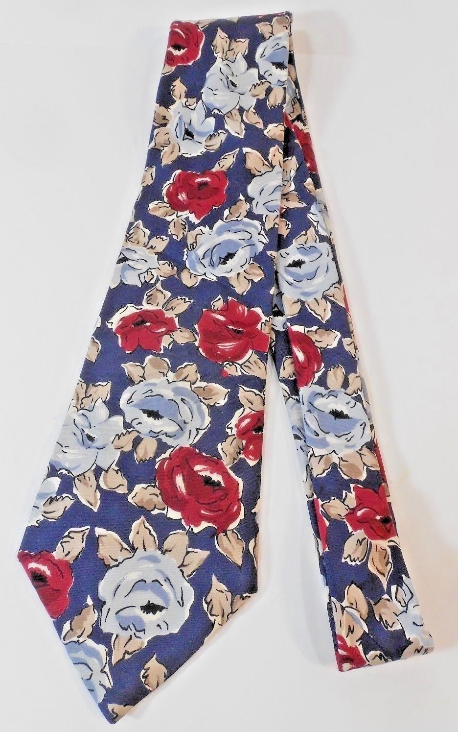 Men's Tie American Traditions 100 Italian Silk Made in USA Red, White, Blue EuC eBay