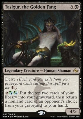 Magic the Gathering MTG Tasigur, the Golden Fang (87) Fate Reforged   LP