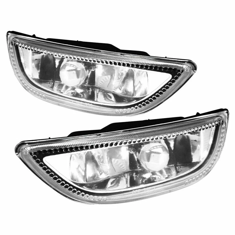 For 2001-2002 Toyota Corolla Front Bumper Fog Lights Driving Lamps Assembly Pair - Image 3 of 4