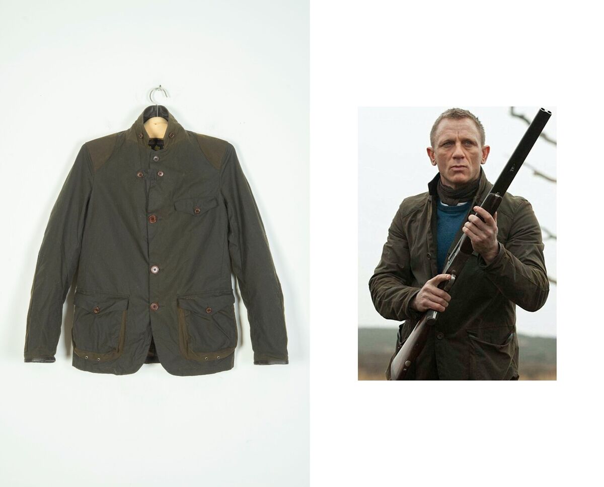 Mens Barbour Beacon Sports Wax Cotton Olive James Bond Mens Barbour Beacon Sports Wax Cotton Olive James Bond