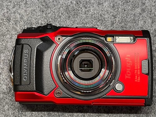 OLYMPUS Digital Camera Tough TG-6 12MP Waterproof GPS Wi-Fi Red Used - Picture 7 of 7