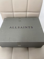 Image of AllSaints Elden leather boots Black Size 7 Uk .Brand New With Box