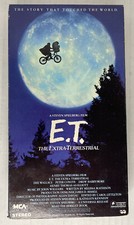 E.T. The Extra Terrestrial VHS 1982 Green Tape Cassette Steven Spielberg Vtg.