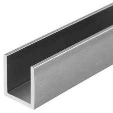 Aluminum 95" Fixed Panel Shower Door U-Channel for 1/2" Thick Glass BN