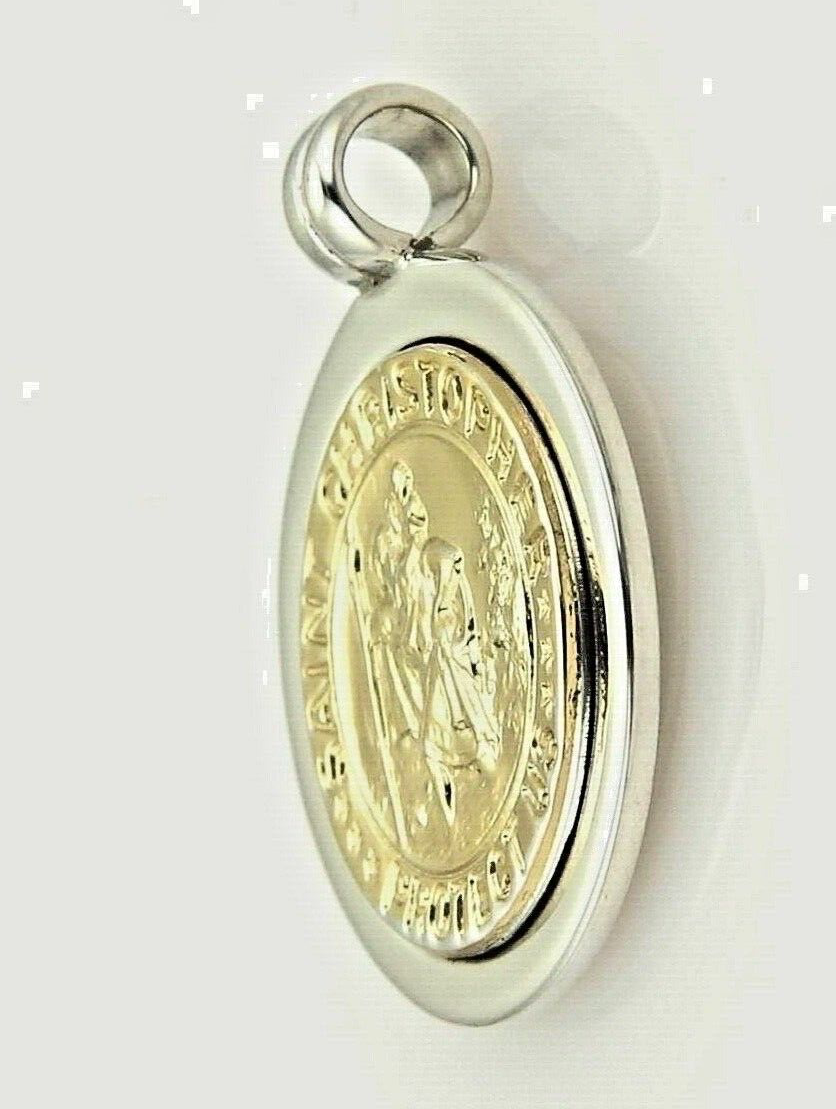 Tiffany & Co. セントクリストファー Tiffany & Co. Sterling Silver 18k Yellow Gold St