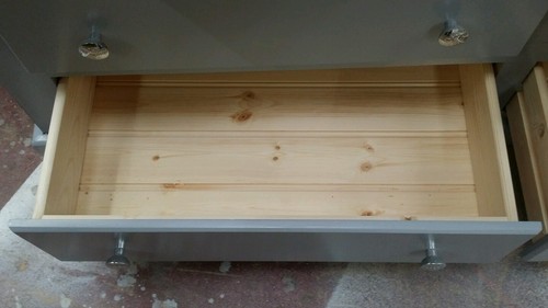 HANDMADE AYLESBURY 6 DRAWER trple WARDROBE (GREY) SILVER KNOBS **READY ASSEMBLED - Picture 4 of 8