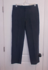 Haggar Men's Size 36X32 Gray Flat Front Dress Pants Vintage Made In USA