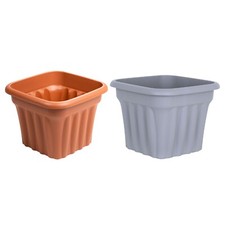 Traditional Square Planter 40cm Garden Flower Pot Indoor Outdoor Balcony Lawn UK