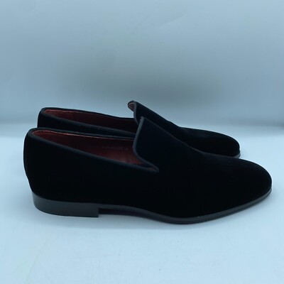 Magnanni Dorio Black Velvet Loafers Mens US 8 EU 40.5 Slip  display picture 1