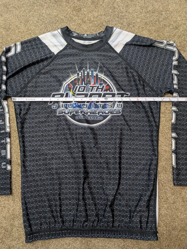 10th Planet Jiu Jitsu Rash Guard Mens Large Springfield Long Sleeve - Image 4 of 4