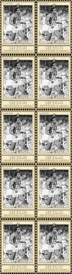 Lee Evans American USA Olympic Legends Mint Vignette Stamp Strip of 10 #2