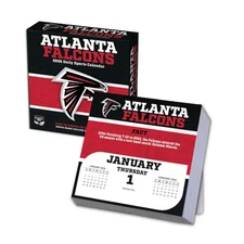 Turner Licensing,  NFL Atlanta Falcons 2026 Desk Calendar, 5.38'' X 5.38'', 12-M
