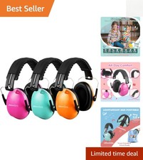 Colorful Over-the-Ear Kids Ear Protection Earmuffs - Portable  Durable Design