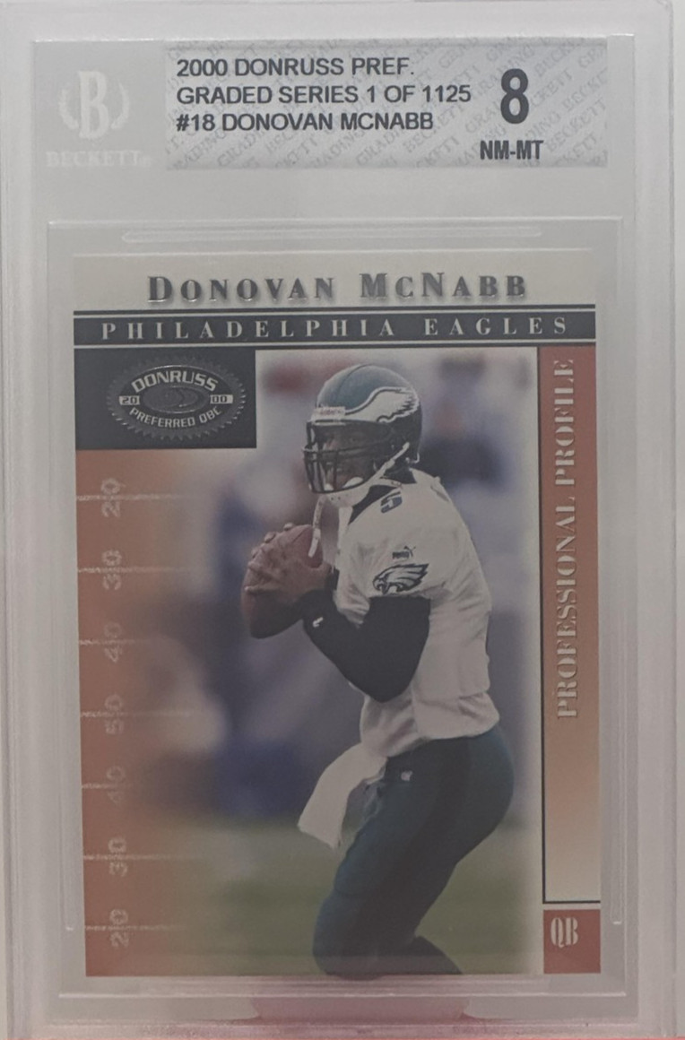 2000 Donruss Preferred #18 Donovan McNabb BGS 8