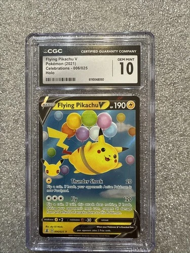 Pokémon Flying Pikachu V Celebrations (006/025) Holo - CGC 10 Gem Mint 🔥