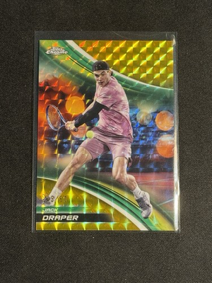 #ad 2025 Topps Chrome Tennis Jack Draper GOLD 50 Geometric Refractor $10.99