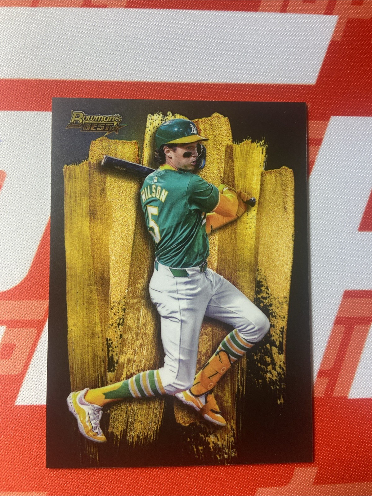 2024 Bowman Best Jacob Wilson Strokes Of Gold SSP Case Hit SG-16 A’s