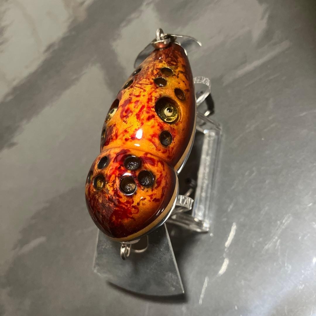 Frog Products Fobler Wood Bicolor Tortoise Unique Fishing Lure Used - Image 3