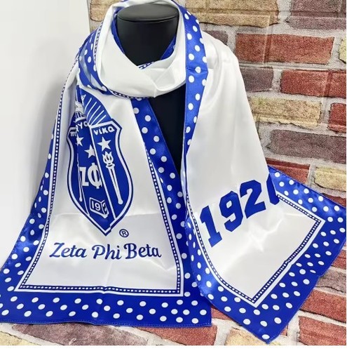 Zeta Phi Beta Sorority Greek Letter Scarf