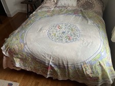 Easter Tablecloth Round 60 by 60 Sweet Charming Bunny Scenes