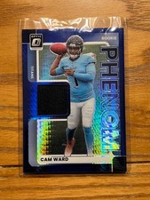 2025 Panini Donruss Optic - Rookie Phenoms Cam Ward #RPBH-JDA Blue Hyper...