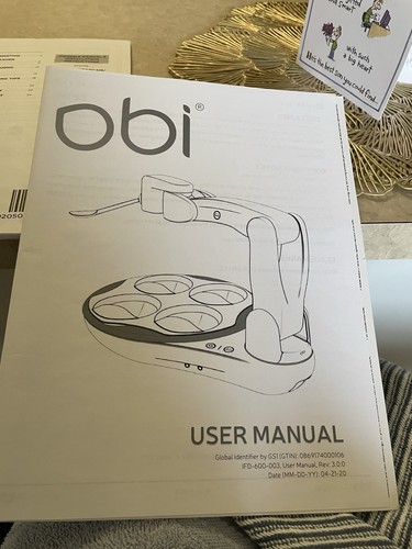 Obi Robotic Dining Device Adaptive Personal Feeder