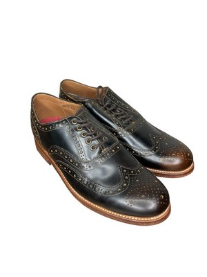 どん Grenson Stanley 5033 Dark Brown Oxford Brogue Shoes US 9.5– Used