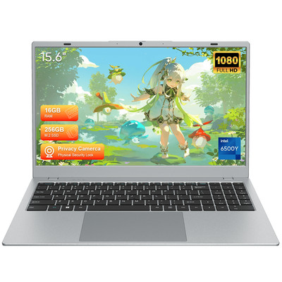 Coolby 15.6'' Full HD Laptop with MS Office 2024,16GB RAM 256GB SSD Laptops,6500Y