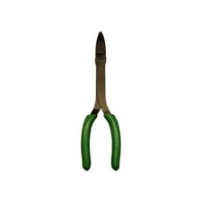 Snap-on Tools NEW 408CF GREEN 9" Soft Grip Bent Needle Nose Pliers 35 Degree 
