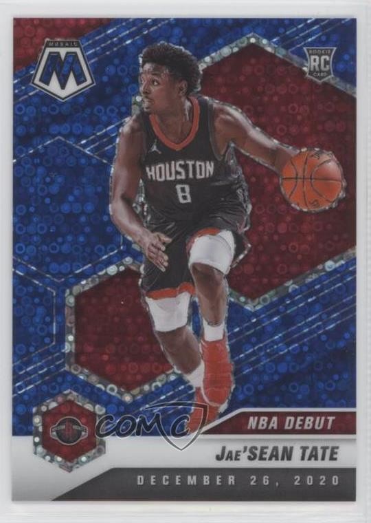 2020-21 Mosaic NBA Debut Fast Break Blue Prizm 18/85 Jae'Sean Tate Rookie RC s1i