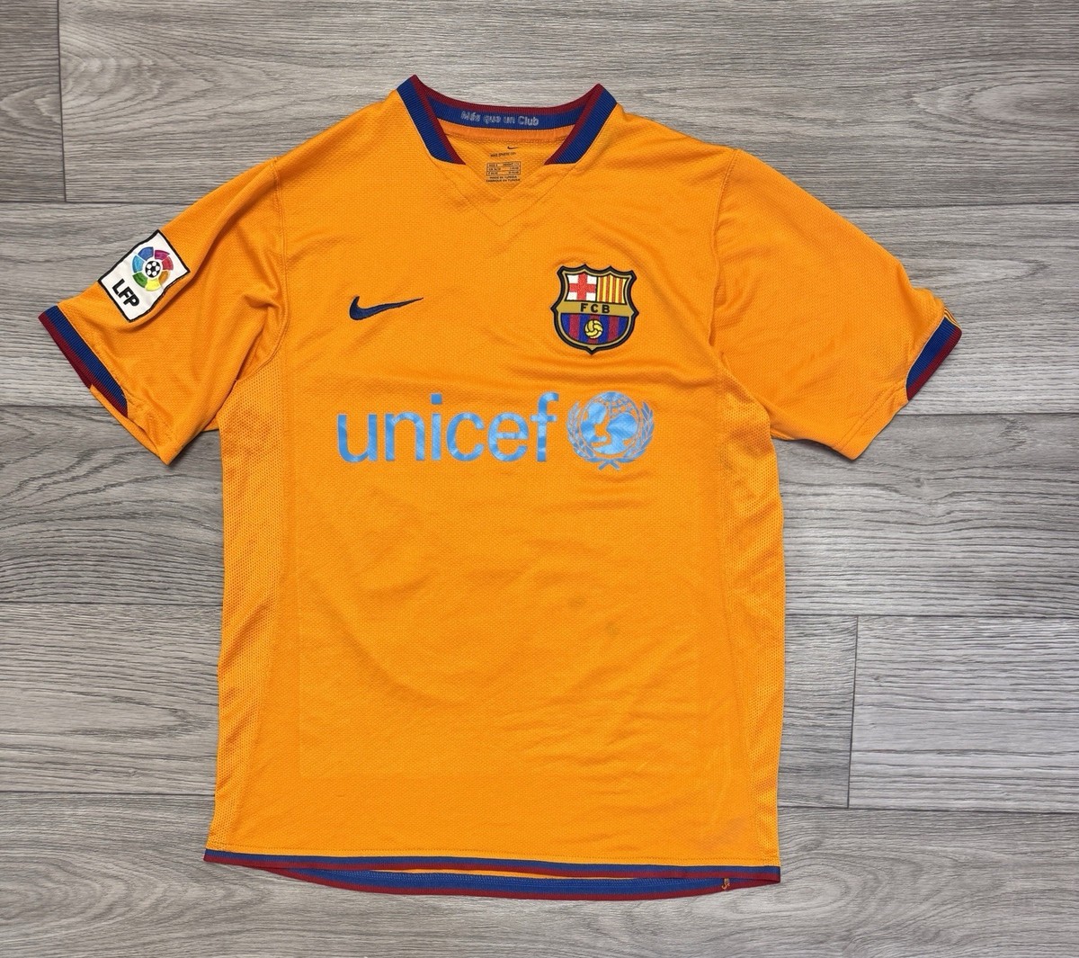 BARCELONA #10 RONALDINHO 2006 2007 AWAY FOOTBALL SHIRT SOCCER