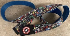 Marvel Comics Super Hero~ALL over Belt W/Captain America Logo Buckle-Down Buckle