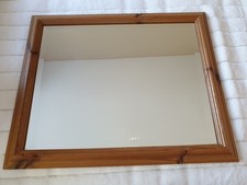Vintage The Hudson Pine Co Beveled Wall Mirror Quality Piece 19x23 Inches