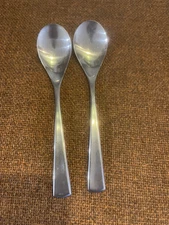 WMF Domus Brasilia 5 O'Clock spoons Stainless 5 1/8" Cromargan Set Of 2 RARE