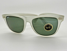 Occhiali da sole Ray-Ban B&L W0944 Wayfarer cristallo opaco lenti G-15 vintage NOS