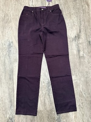 NWT Gloria Vanderbilt Amanda the Original Slimming Jeans Plum Sz 8 Reg