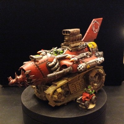 Warhammer 40K Orks Evil Sunz Megatrakk Scrapjet Kustom Kitbash +
