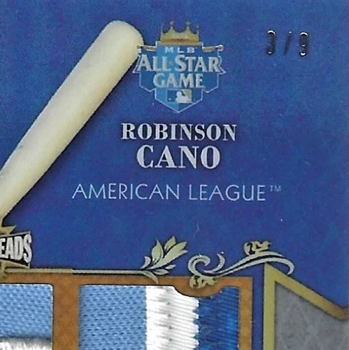 Robinson Cano 2013 Topps Triple Treads All Star Patches Triple Patch 3/9 💲 - Imagem 2 de 3