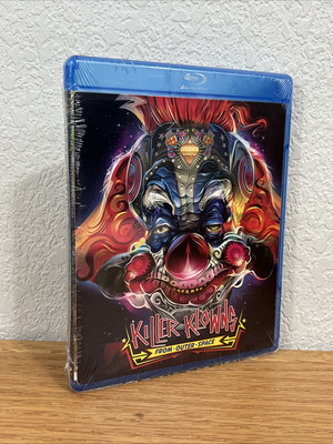 Killer Klowns from Outer Space 1988 (Blu-ray, 2012) Collectible Cover Art & Book