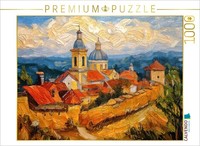 Calvendo Puzzle Village At A Pilgrimage Church | 1000 Pieces, Finished Size 25.2