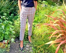 Mod - 60s style- Michael Kors Tailored  cropped & checked trousers - Goodwood