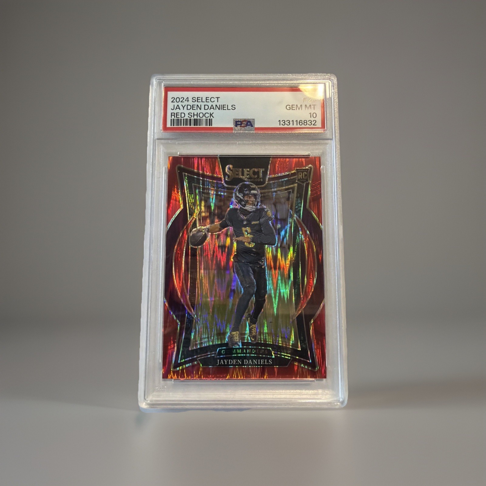 2024 PANINI SELECT RED SHOCK #26 JAYDEN DANIELS ROOKIE RC /249 PSA 10