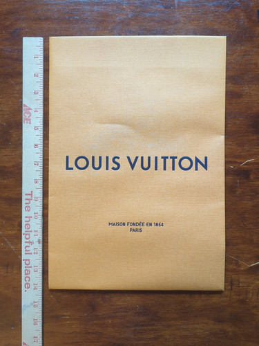 Authentische große Louis Vuitton LV leere Einkaufstasche Geschenktasche (14" x 10" x 4") - Bild 1 von 4