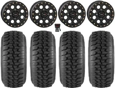 System 3 SB-7 15" Wheels Bk (6+1) 33" Desert Tires Textron Wildcat XX