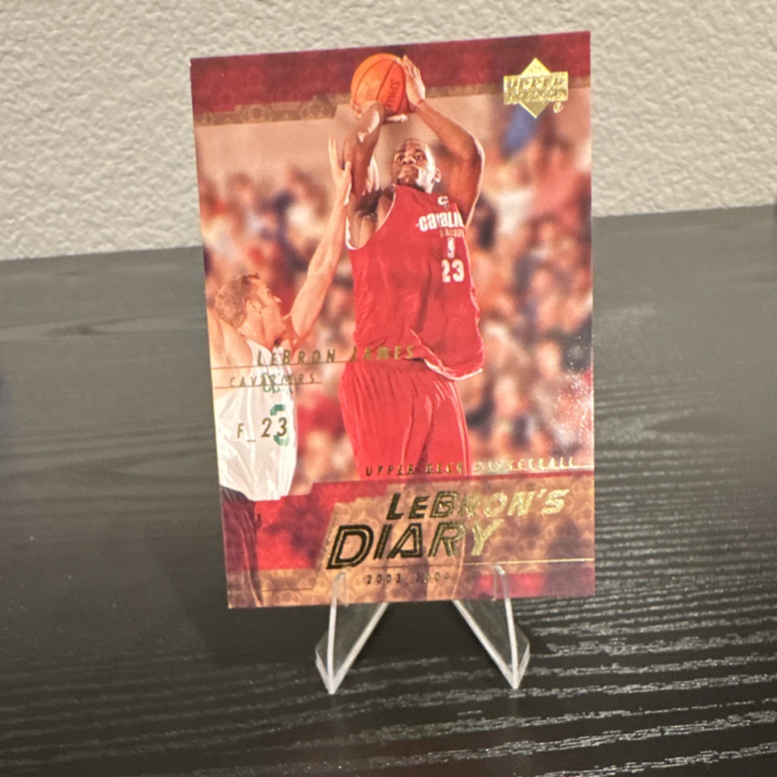 Upper Deck 2003-04 LeBron James LeBron's Diary LJ7 Cavaliers Insert NBA Card